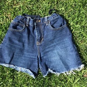 Washed dark blue Old Navy jeans shorts